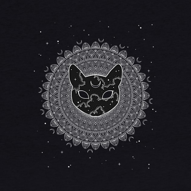 Cosmic Cat Mandala by typelab